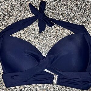 Elegant Navy Bikini Top